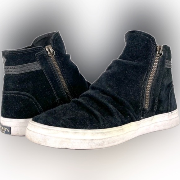 SPERRY - Top-Sider Crest Zone Women's Suede Mid Sneakers Size 7.5 - Picture 1 of 8